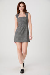 FRENCH CONNECTION OWEN PLAID SUITING MINI DRESS